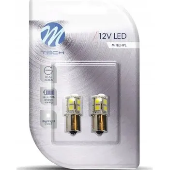 Auto-moto ZAROWKA LED 2XDIODA BA15S 13XSMD5050 BI