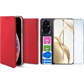 Pouzdro na mobilní telefon Flipové pouzdro IziGSM pro Honor 200 Lite, červené