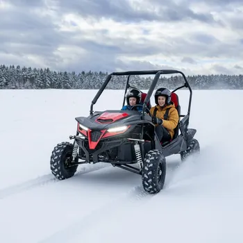 Leramotors Dětská benzínová Super Buggy 208ccm AUTOMAT červená