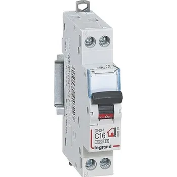 Elektroinstalační materiál LEGRAND - Fáze + nulový jistič 230V DNXÂ³ - Vypínací kapacita 3000A - 16A Křivka C - Šroubové