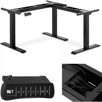 Psací stůl Rohový psací stůl Fromm & Starck 110 x 130 x 118 cm černý