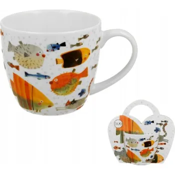 Hrnek Ryba v košíku 460 ml porcelán DUO