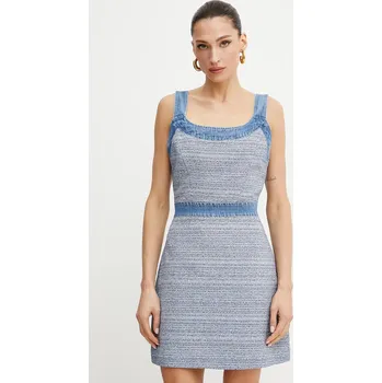 Dámské oblečení Šaty Guess ELSIE W5GK77.WH610 modrá 55X, vel. M