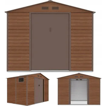 Zahradní domek Hardmaister Zahradní domek na nářadí MONTREAL 277x195cm Walnut