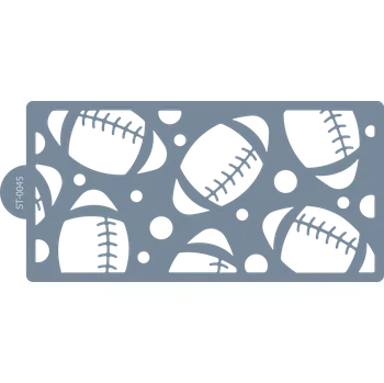 Cukrářská šablona (Stencil) Vzor ragbyové míče