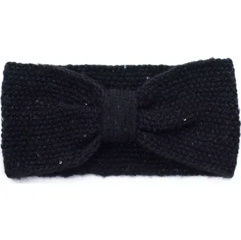Zimní čelenka Art of Polo Zimní čelenka s flitry černá