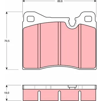 Brzdová destička Sada brzdových destiček, kotoučová brzda LUCAS GDB261