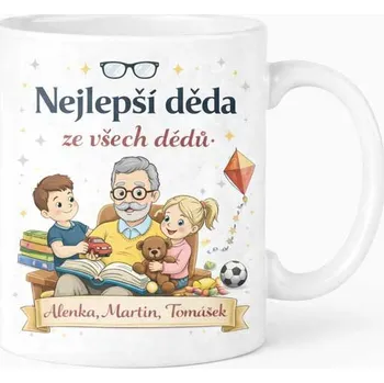 Hrneček pro dědu 5 - bílý