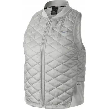 Dámská vesta Běžecká vesta Vesta Aerolayer šedá Nike rM