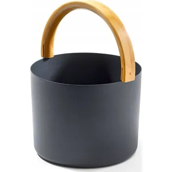 Vědro do sauny KOLO, v černé barvě, obsah 5l , 29002
