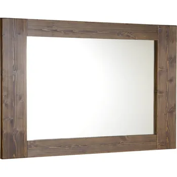 Zrcadlo Sapho BRAND zrcadlo v dřevěném rámu 100x80cm, mořený smrk