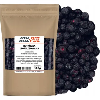 Sušené ovoce Lyofilizované borůvky Kol-pol celé plody bio 100 g