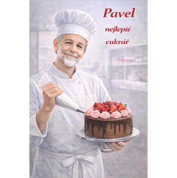 Plechová cedule Cedule - Cukrář - Plast / A5 ( 20x15cm) / 8. Přírodní