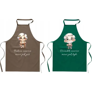 Kuchyňská zástěra Kuchyňská Zástěra Dárek Babička říká, jak to je Děda říká, jak to bylo