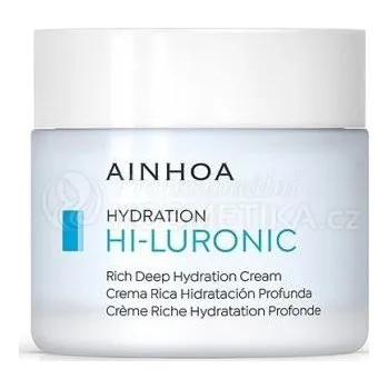 Pleťový krém Ainhoa Hi-luronic Rich Deep Hydration Cream - Výživný hloubkově hydratační krém 50 ml Bez krabičky