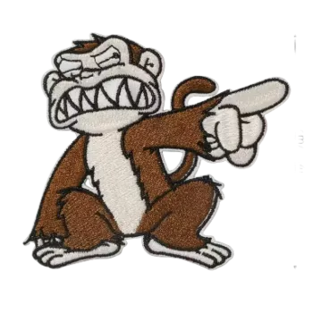 Nášivka Nažehlovací nášivka - opičák (10,0 x 9,0 cm)