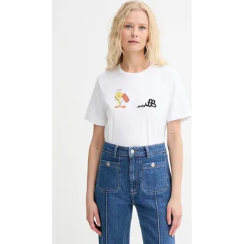 Pánské tričko Bavlněné tričko MUNTHE LACIN 253110125360 bílá 00X, vel. 40