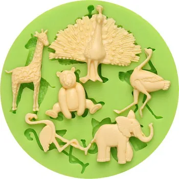 Silikonová formička zvířátka ze zoo