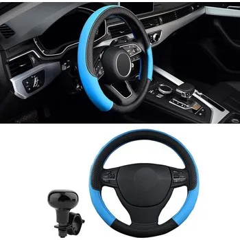 Potah sedadla HIAHXC Potah na volant auta, kožený potah na volant, univerzální velikost 38 cm, doplňky do auta,