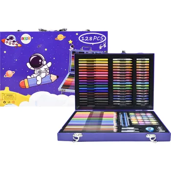 Výtvarná sada Mamido Výtvarná sada v kufříku s kosmonautem 128 dílů
