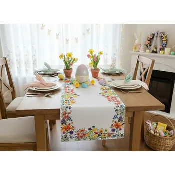 ubrus Vzorovaný ubrus - běhoun na stůl JARNÍ LOUKA I. 60x120 cm Mybesthome