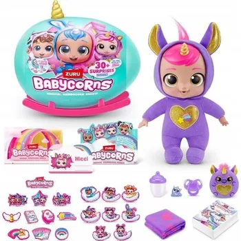 Panenka ZURU RAINBOCORNS PŘEKVAPENÍ PANENKA BABYCORNS SVĚTLO ZVUK