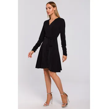 Dámské šaty MOE šaty s obálkami před kolenem, velikost M