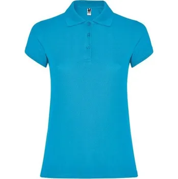 ROLY Polokošile STAR dámská krátký rukáv - AKCE! E6634-12-L L Tyrkysová