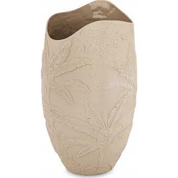 Váza Elegantní Váza Flakon Porcelánová Béžová 36 cm Přírodní Styl Dekorace