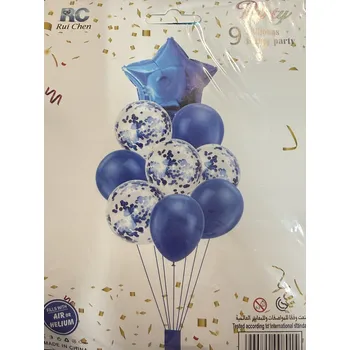 Balónek BALÓNKY K NAROZENINÁM SADA BALÓNKŮ MIX 9KS SVATBA PÁRTY