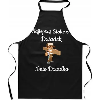 Kuchyňská zástěra Nejlepší truhlář Děda + Jméno Den Dědečků Zástěra Kuchyňská Dárek