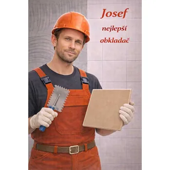 Plechová cedule Cedule - Obkladač - Plast / A5 ( 20x15cm) / 3. Kresba tužkou