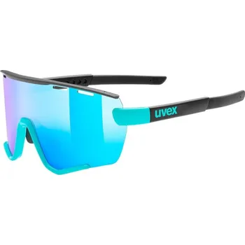 cyklistické brýle Brýle UVEX SportStyle 236 Aqua Black mat / mirror Blue (CAT. 3) + Clear (CAT. 0) AD