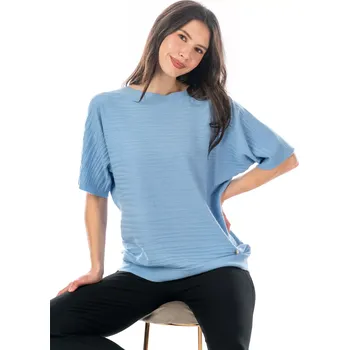 Dámský svetr Dámský svetřík VIOLA 40/42 Světle modrá