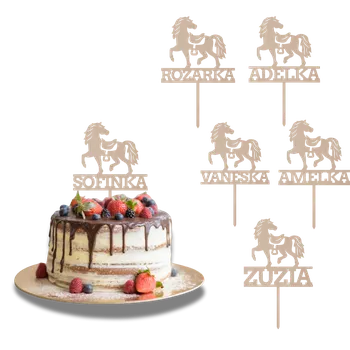 Dřevěný zápich na míru – Kůň s vlastním jménem