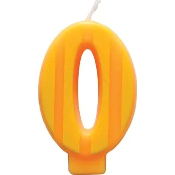 Dortová svíčka Svíčka na dort – číslo 0 (9 cm)