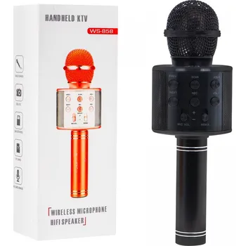 Hudební nástroj pro děti Mamido Bezdrátový karaoke mikrofon černý