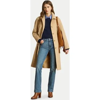 Dámský kabát LAUREN RALPH LAUREN Vlněný kabát 297P04140002 Béžová Regular Fit 14