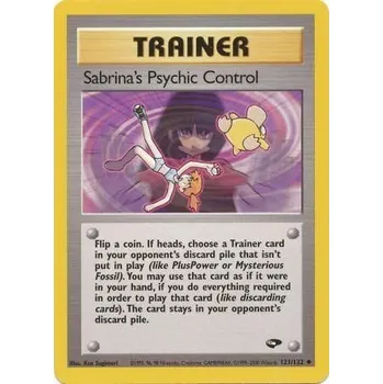 Karetní hra Pokémon GC 121/132 Sabrina's Psychic Control - Gym Challenge Stav: Excellent