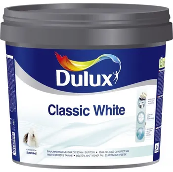 barva na zeď Dulux Classic White 10l (PALETA 33 ks) - bílá