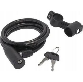 Zámek na kolo Lanko na kolo s držákem GJM 8x1500 zámek proti krádeži na kolo klíč