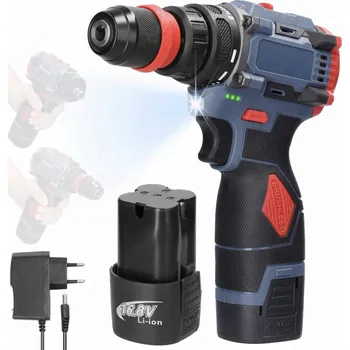 Vrtačka PŘÍKLEPOVÁ AKU VRTAČKA ŠROUBOVÁK MULTIFUNKČNÍ 1300mAh