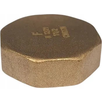 Fitinka MOSAZNÁ ZÁSLEPKA 6/4" VNITŘNÍ ZÁVIT