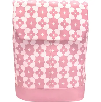 Městský batoh Středně růžový dámský městský batoh se vzorem Brena