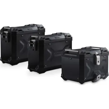 Zavazadlo na motocykl sada Adventure - kufry TraX černé pro TRIUMPH Tiger 900 / GT C701 / C702 (19-20).