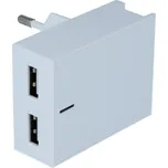 Síťový adaptér Swissten Smart IC 2× USB 3A se stojánkem + Lightning MFi kabel 1,2 m – bílý