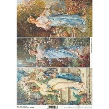 Výtvárné potřeby Rýžový papír na decoupage ITD - Obrazy, umění, ženy - R1706