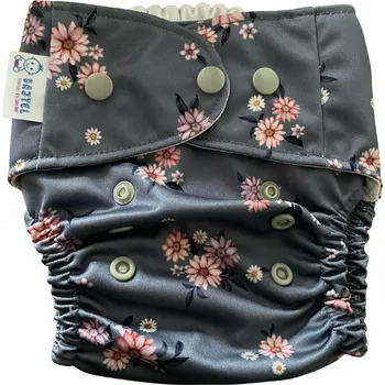 látková plena Bajtel Svrchní kalhotky jednovelikostní (OS) Fialové kvítky