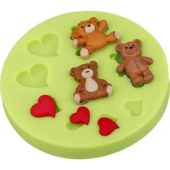 Nádoba na pečení Silikonová formička Medvídci se srdíčky