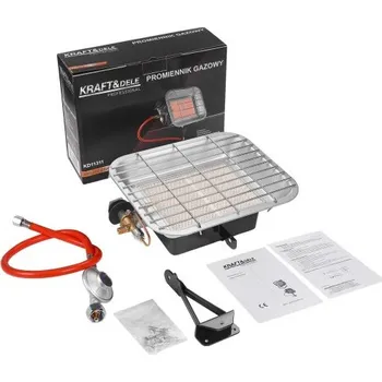 Teplovzdušný ventilátor Kraft-Dele KRAFT&DELE 4,5 KW plynový proměnný topič s vestavěným ventilem